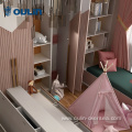 pink children customized closet cabinet for bedroom